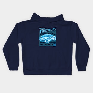 Sci-Fi Car Design: Modern Blueprint Art Kids Hoodie